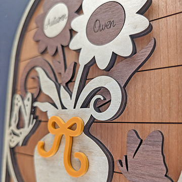 Flowers Family Sign