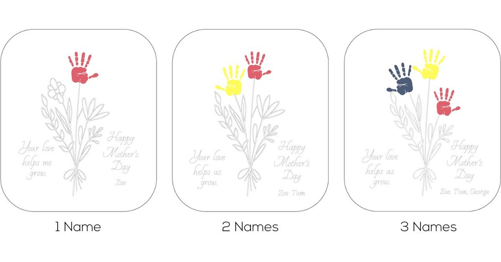 Mother's Day Handprint Sign with Paint