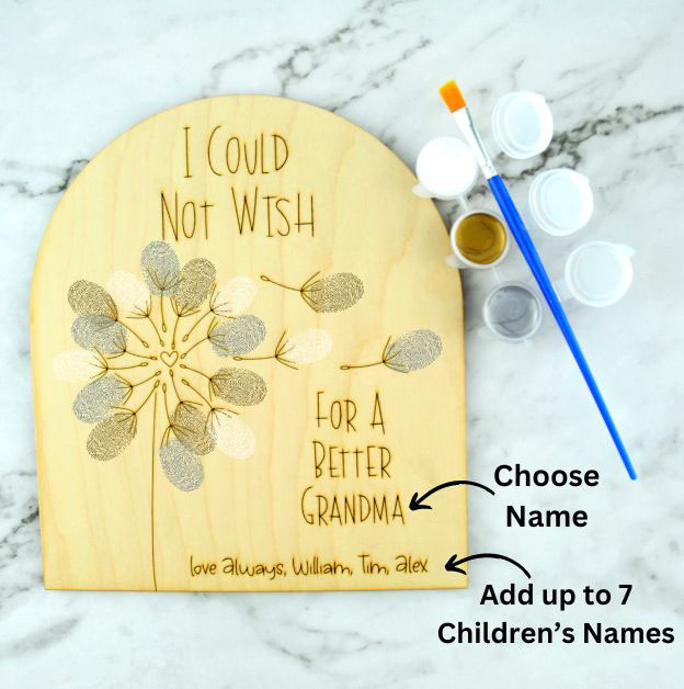 Mother's Day Fingerprint Sign with Paint