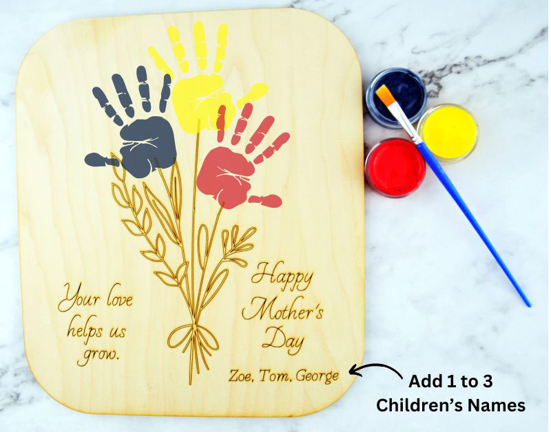 Mother's Day Handprint Sign with Paint