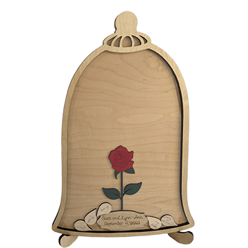 Rose Petal Drop-In Guest Book