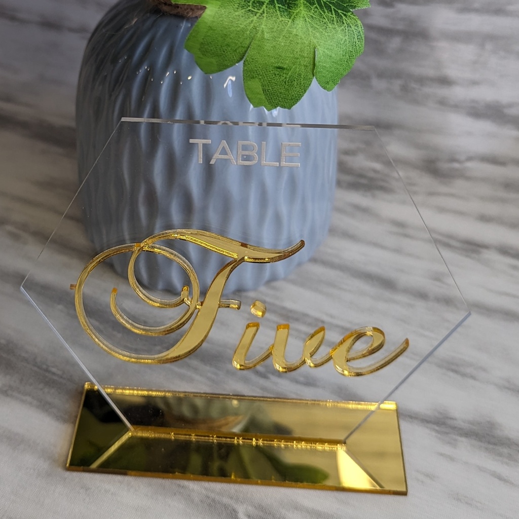 Modern Table Numbers
