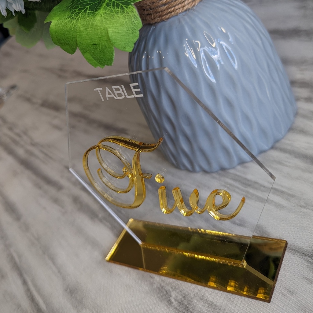 Modern Table Numbers