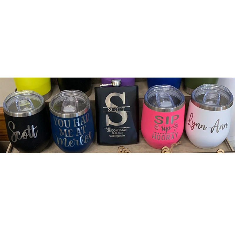 Engraved Wine Tumblers