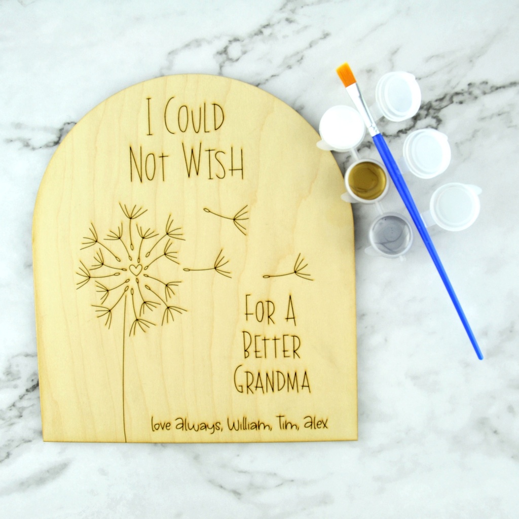 Mother's Day Fingerprint Sign with Paint