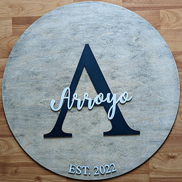 The Letter Round Guest Book