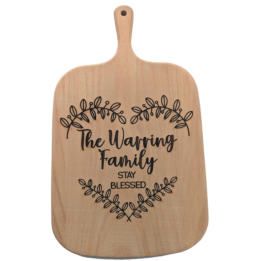 Family Engraved Beechwood Cutting Board