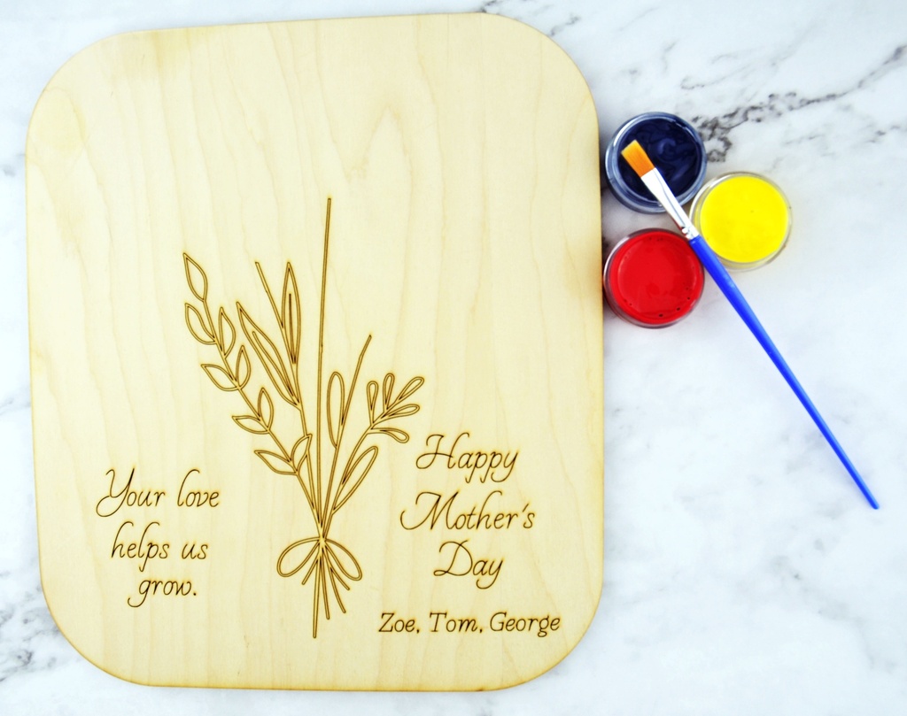 Mother's Day Handprint Sign with Paint